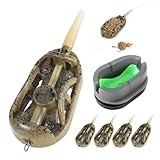 6 Pcs Fishing Feeders, Inline Method Feeders for Carp Fishing with Quick Release - 20-60g Weights, Tackle Accessories for Carp Pellet Bait Feeder Saltwater