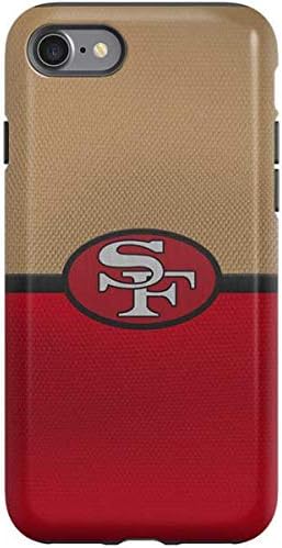 Skinit Pro Phone Case Compatible with iPhone SE - Officially Licensed NFL San Francisco 49ers Vintage Design Red