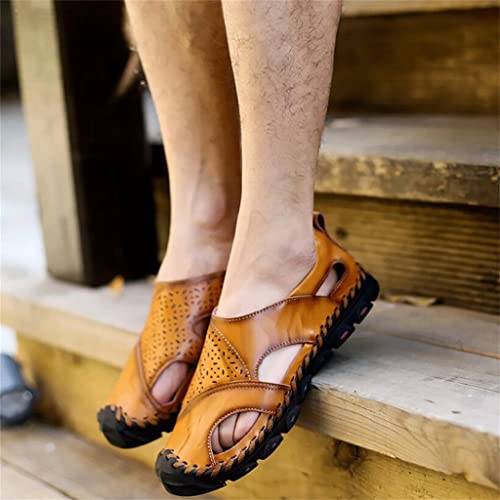 Leisure Beach Sandals Hiking Climbing Fishing Casual Outdoor Water Shoes Genuine Leather Slip-on Comfortable2