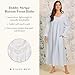 Eileen West Sleepwear & Loungewear - Dobby Stripe Collection - 100% Cotton Longsleeve Full-Length Robe Nightgowns for Women Breathable Lightweight Night Gown, Blue, M
