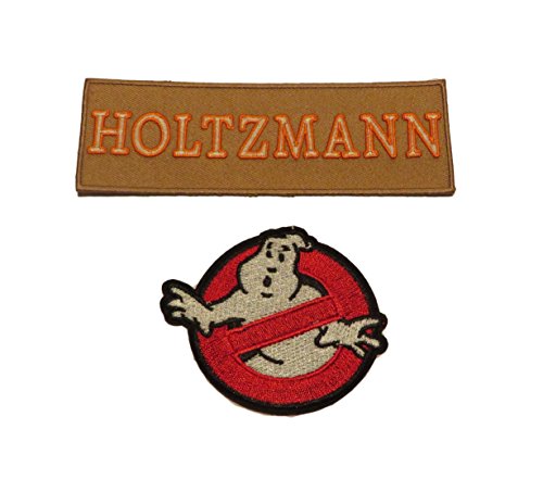 GHOSTBUSTERS III New Movie Characters Set of 2 Iron-On/Sew On Patches (HOLTZMANN)