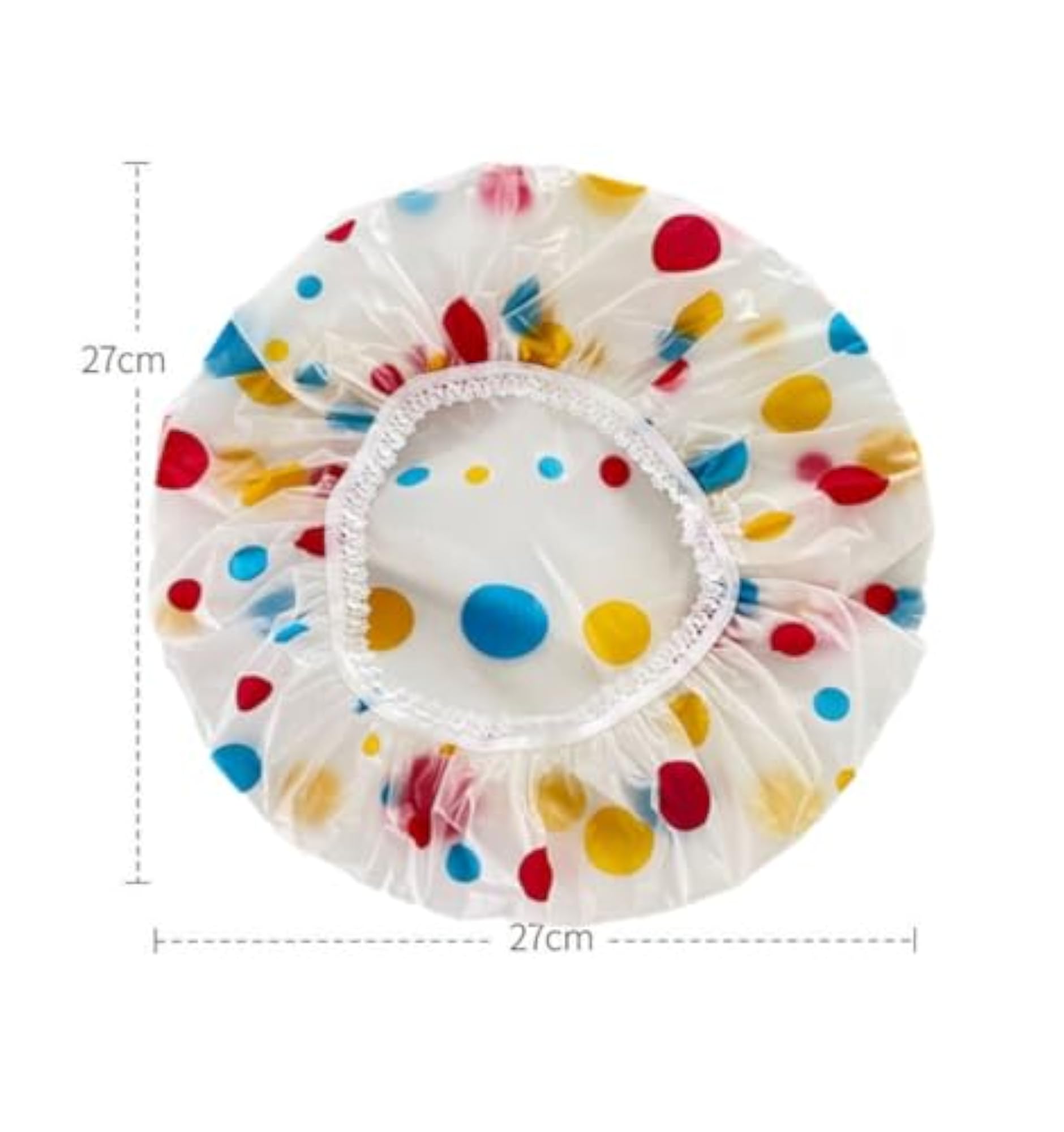 Reusable 3 Pcs Waterproof Elastic Shower Hair Cap Set