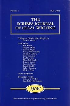Paperback The Scribes Journal of Legal Writing, Volume 7, 1998-2000 Book