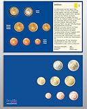 Vos pièces € révéleront toute leur splendeur dans ces bacs à monnaie pré-imprimés et pré-perforés très décoratifs de différents pays. Les formulaires indiquent de quel pays proviennent les pièces concernées. Il suffit d'exprimer le formulaire et de placer la pièce d'origine à cet endroit. La pièce est maintenue en place par un simple effet de serrage. En plus du drapeau national, tous les plateaux de pays ont également une description des pièces individuelles avec des informations différentes. Plateaux pré-imprimés et pré-perforés. Pour € ensembles de pièces de circulation (1 cent à 2 euros). Format 155 x 100 x 2 mm