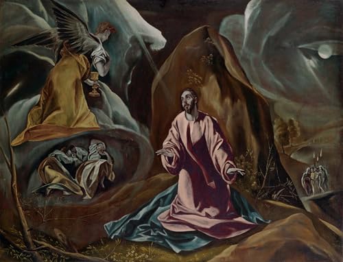 Tableaux Graffiti Art Mural El Greco Agonie au jardin poster impression moderne 60x90cm