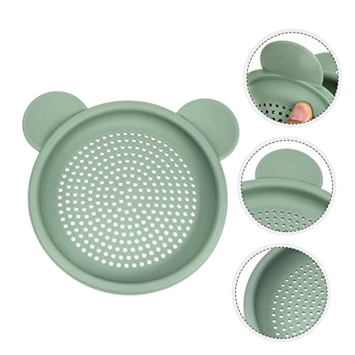 Milisten Handheld Sand Sifter and Silicone Sand Strainer Toy for Children Green Lid Beach Essential Summer Toys for Kids’ Outdoor Play and Vacation Fun - Image 4