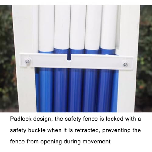 Barrière extensible rétractable en métal pour interdire un accès