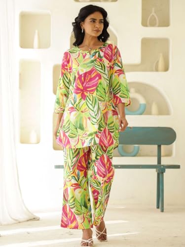 Image of Trendy Queen Co Ord Set | Casual Wear Pant Top Set | Fancy Co-Ord Set | Full Pair Set | Coord Sets for Women | Top Pant Set (SD817)