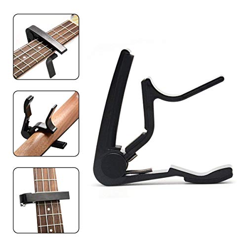 Image of kh Guitar Capo, 6-String Acoustic & Electric Guitar Capo,SIIWOO Guitar Capo Acoustic(Black)