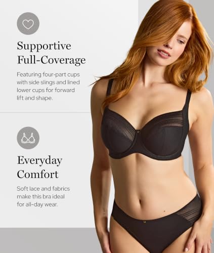 Image of Panache Women's Serene Underwire Stretch Lace Side Support Bra | Full Cup, Supportive Fit & Racerback Option