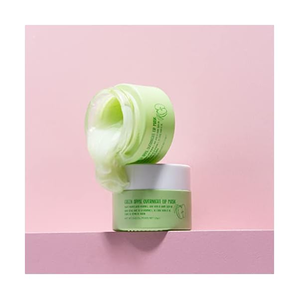 W7 Sweet Dreams Overnight Green Apple Lip Mask - Vitamin E, Aloe Vera und Traubenkernöl - für hydratisierte, volle… – Bild 6