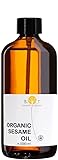 🔅 BIO OIL de B.O.T (Botanical Organic Therapy) - Aceite de sesamo organico a partir de semillas de sésamo de cultivo ecologico 100% natural prensado en frio. Envasado en recipiente tintado con protección frente a los rayos UV para una mejor conservación del aceite.