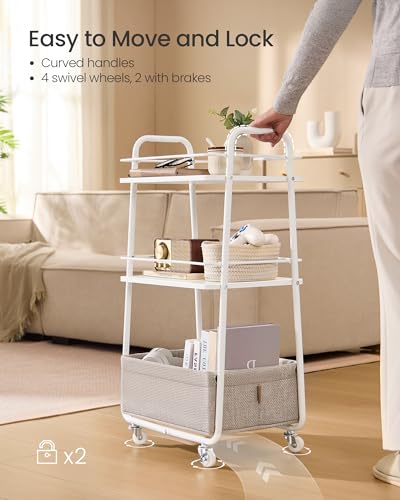 Save 15% on VASAGLE 3-Tier Rolling Storage Cart - $33.99 - Image 6