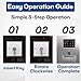 4 PCS FEO-K1 Elevator Key with 2 Key Rings Elevator Key K1 Fire Service Key Recall Reset Keys for Elevator Maintenance, Quick Operation Tool for Elevator Technicians & Facility Managers