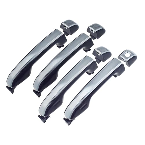 Poignée de porte extérieure chromée noire pour Lexus GX460 2010 à 2017 kit 4 pièces