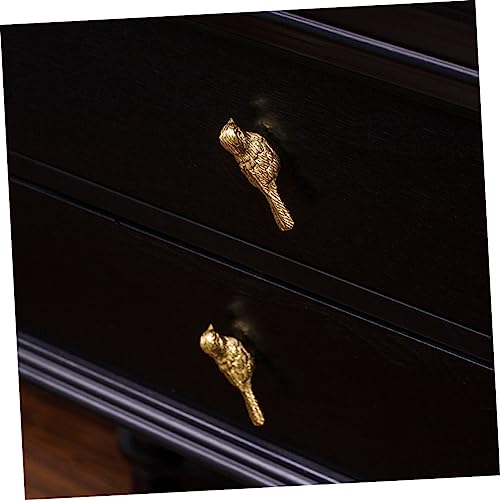 Poignée d'armoire à oiseaux en laiton or à fixation facile