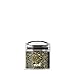 Best PREMIUM Airtight Storage Container for Coffee Beans, Tea and Dry Goods - EVAK - Innovation that Works by Prepara, Glass and Stainless, Compact Dark Chrome Handle, Small