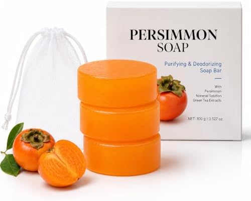 LFuTPm Persimmon Soap Bar for Old People Smell and Body Odor Control
