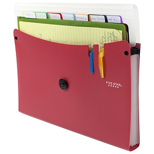 Five Star Expanding File Folder, 7-Pocket Expandable File Folder, Removable Files, Color Will Vary (35222) #TOP2
