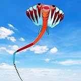 Kites for Adults Giant 41ft Stingray Kite for Adults and Kids Large & Beach Kite with Reel, for Outdoor Fun
