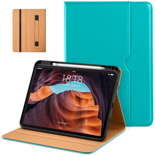 DTTO for iPad (A16) 11th Generation 11-inch & 10th Gen Case, Cyan Blue