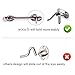 4 Inch Cabin Hook Eye Latch for Doors, 4 Pack Privacy Latch with Mounting Screws for Gate Window, Slide Barn Door in Solid Polished Stainless Steel (Silver)