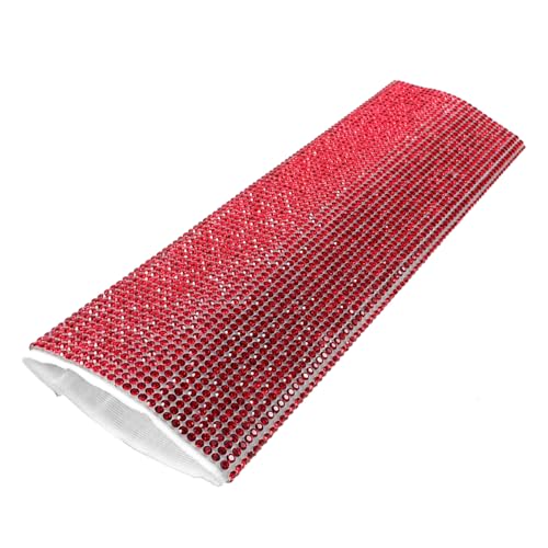 VICASKY Stylish Rhinestone Microphone Handle Sleeve Decorative Glitter Cover for Standard Microphones Appearance Comfortable Grip for Performers and Events