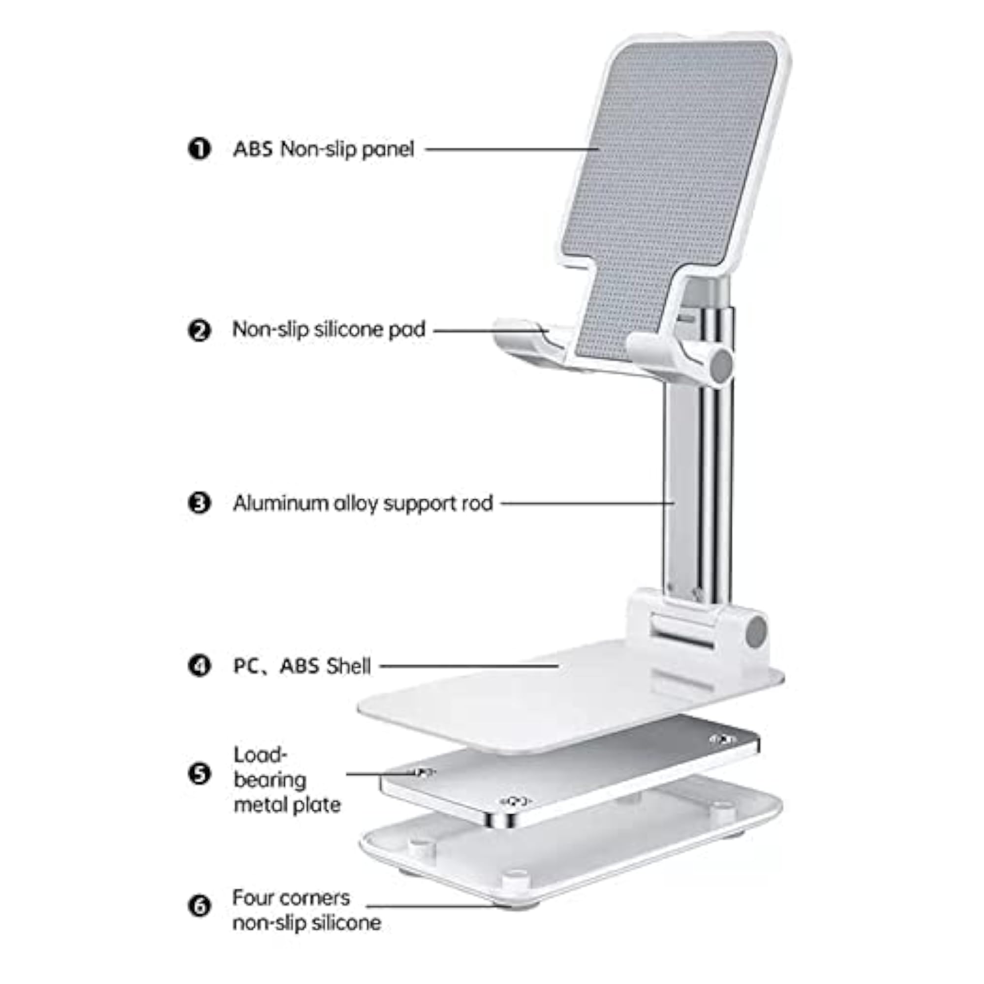 DC-787 Foldable Mobile Tabletop Stand Adjustable Holder