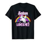 Satan m'aime - Religion de la licorne Dieu non-croyant T-Shirt