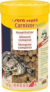 sera reptil professional carnivor nature 250 ml | mangime per tartarughe acquatiche | senza coloranti e conservanti