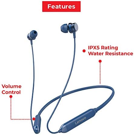 Lenovo HE15 Auricolari bluetooth sportivi con microfono Blue, Unica : Amazon.it:  Elettronica