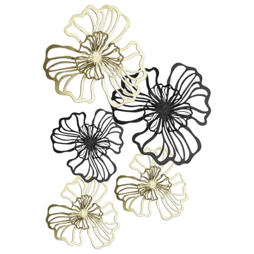 Décoration murale de fleur pour jardin en métal suspendu amovible