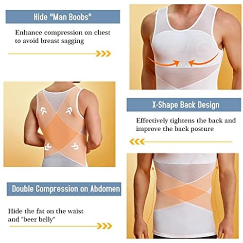 SculptBody - Shaper Vest 2.0, Featuring Double Compression, 360° Three-Dimensional Shaping,Fit for Sports And Leisure(Natural,Medium)4