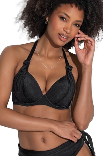 Pour Moi St Kitts Underwired Boost Push-Up Padded Top Black