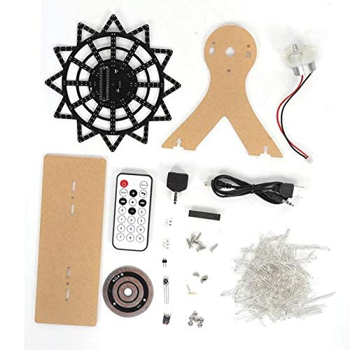 Socobeta Hochleistungs-elektronisches DIY-Kit Einfach zu bedienendes DIY-Riesenrad Bunter LED-Blitz für Erwachsene und Kinder Cover