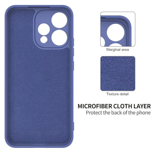 Image of Back Cover Compatible with Oppo Reno15 5G | Full Camera Protection | Premium Liquid Silicon Case | Flexible Bumper Case for Oppo Reno15 5G (Blue)