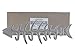 Comfify Decorative Fish Bones Wall Mounted Towel Rack Stylish Cast Iron Hanger with 4 Fish Bones Hooks for Towels, Robes and More - Includes Screws and Anchors - Antique White