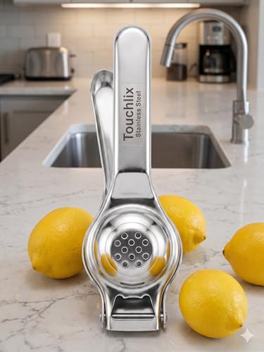 Image of Premium Heavy Duty Stainless Steel, Lemon Squeezer, with Bottle Opener, Manual Citrus Juicer, Rust Resistant, Kitchen, Lemon Juicer, Nimbu Nichodne wala, Nimbu Press, Squeezer,