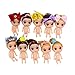 Bambola Decorazione Torta,10 pezzi mini bambola, Cake Topper per bambini, decorazione cupcake, Forniture per Decorazioni per Torte, decorazione festa di compleanno per bambini