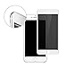 TECHO Privacy Screen Protector for iPhone 8 Plus 7 Plus, Anti Spy 9H Tempered Glass, Edge to Edge Full Cover Screen Protector [Anti-Fingerprint] [Full Coverage] (White)