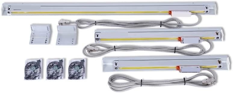 Linear Scale, Linear Scale High Precision 5um for DRO Encoder Optical Grating Glass Ruler Lathe Milling Machine (1 1000MM)