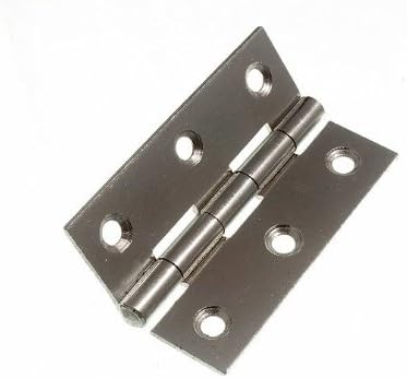 10 x Pairs of Butt Hinges BZP ZINC Plated Steel 63MM 2 1/2 INCH