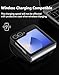 Cresee Case for Samsung Galaxy Z Flip 7 FE/Z Flip 6, Thin Hard Matte Polycarbonate Phone Cover for Z Flip7 FE/Z Flip6 - Black