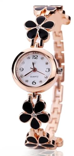 Image of FROZIL Analog 3 Different Color Flowered Dial Watch and Bracelet for Womens and Girls Combo Watches for Women and Girl Pack of 3