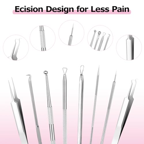 16 Piece Blackhead Remover Comedone Squeezer Set - Image 4