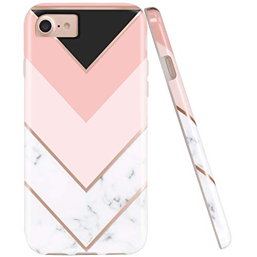 JIAXIUFEN Geometric Pink White Marble Slim Shockproof Flexible Bumper TPU Soft Case Rubber Silicone  - //medicalbooks.filipinodoctors.org