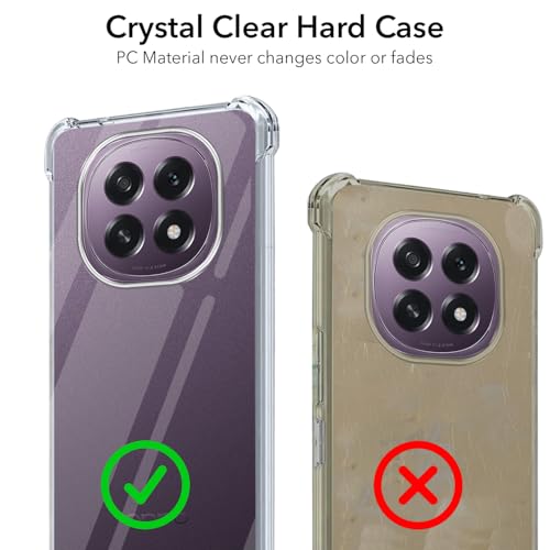 Image of Jkobi Shockproof Crystal-Clear Back Cover for Oppo F29 (Anti Yellow Case | Drop & Camera Protection | Hard Polycarbonate)