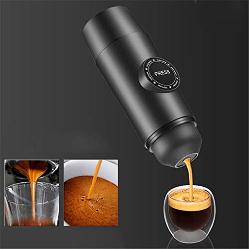 Coffee Grinders Portable Espresso Machine Capsule One-Button Operation Coffee Machine for Outdoor Sports/Home/Office Compact Travel Coffee Maker