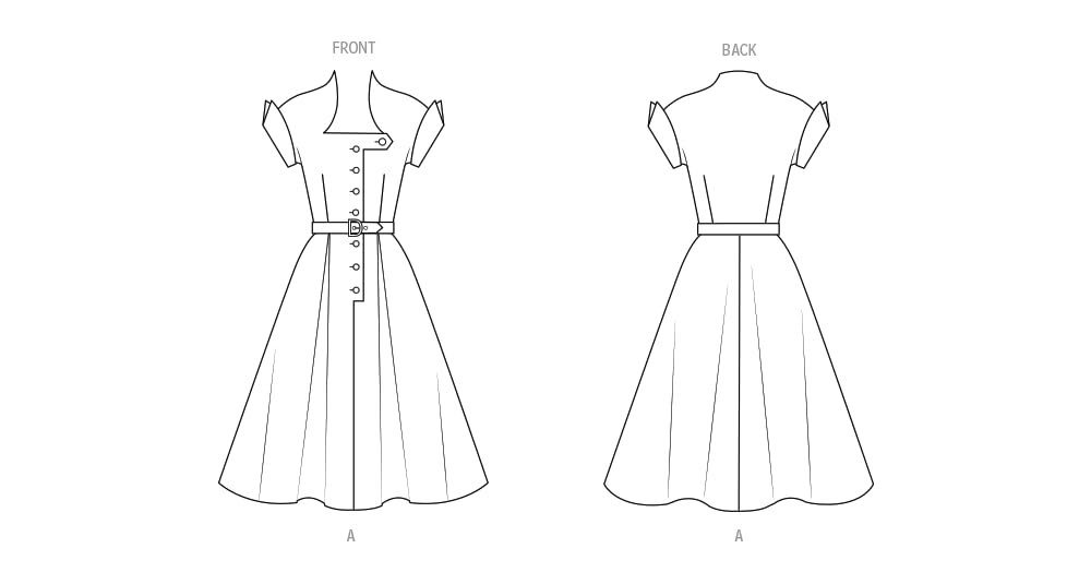 BUTTERICK Sewing Pattern B7019K5 Misses' Dress K5 (8-10-12-14-16), Multicoloured, Sizes 8-10-12-14-16 - Image 3
