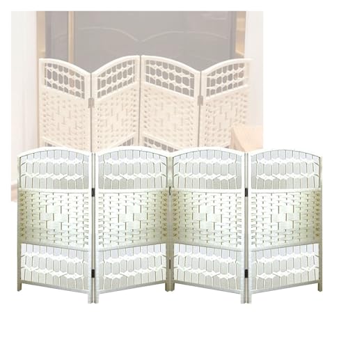 4/5/6パネルショートルームディバイダー、自立式折りたたみ式パーティション、ポータブルプライバシースクリーン、遮光通気性パーティションウォール(50x30cm-4 panels)